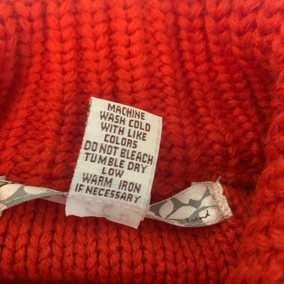 Stephanie Rogers Chunky Buttoned Red Cardigan Knit Sweater Womens Size Medium - Picture 4 of 7